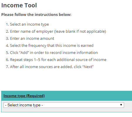 add projected annual income using the income fields