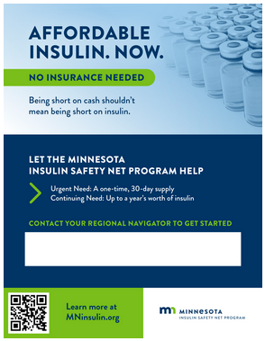 Download Urgent Need Program Insulin poster with navigator contact field PDF