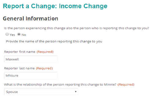 no example with spouse reporting